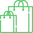 Sacose kraft - Green Print