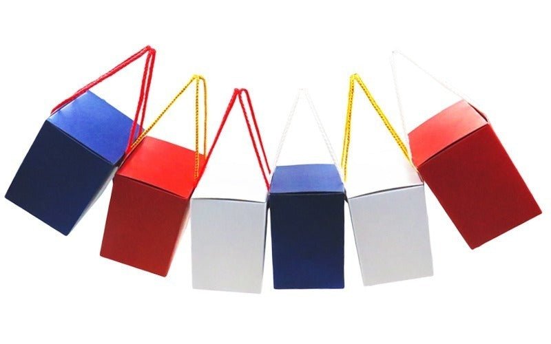 Cutie cani rosie cu manere B4-12 - Green Print