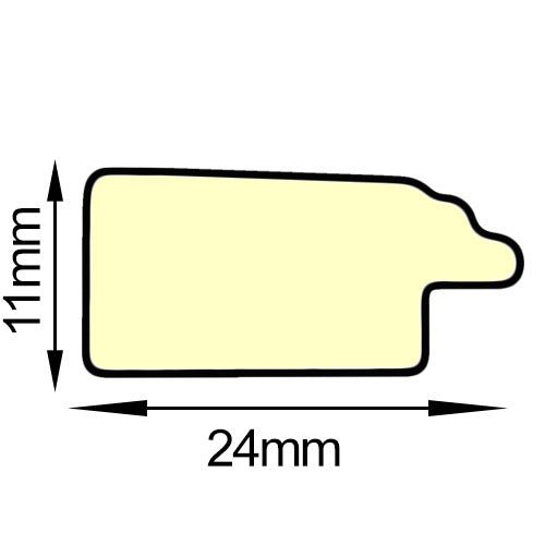 Rama foto Madrid negru+auriu A3 FA3-19 - Green Print