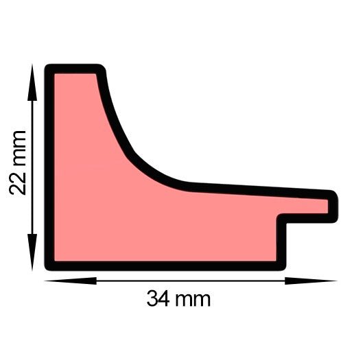 Rama foto Almeria rosu A4 FALMA4 - Green Print
