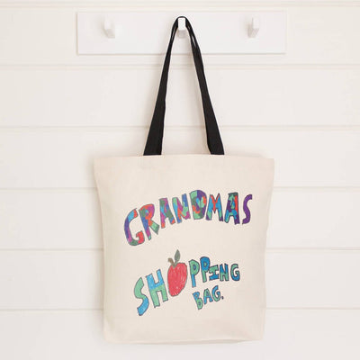 Geanta canvas TOTE maner negru sublimabila GC19 - Green Print