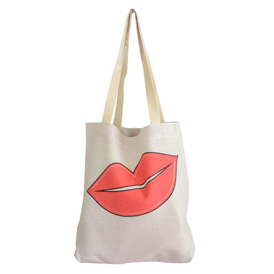 Geanta canvas TOTE maner alb