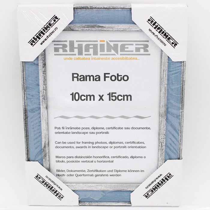 Rama foto Alicante albastru+argintiu 10x15 FP0171015 - Green Print