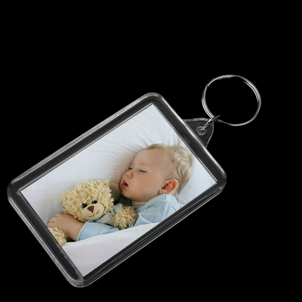 Breloc plastic insertie foto 7x5