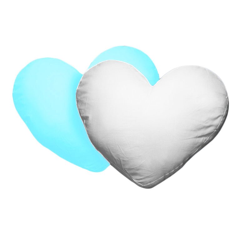 Husa perna mata alb+albastru deschis inima TH16-15 - Green Print