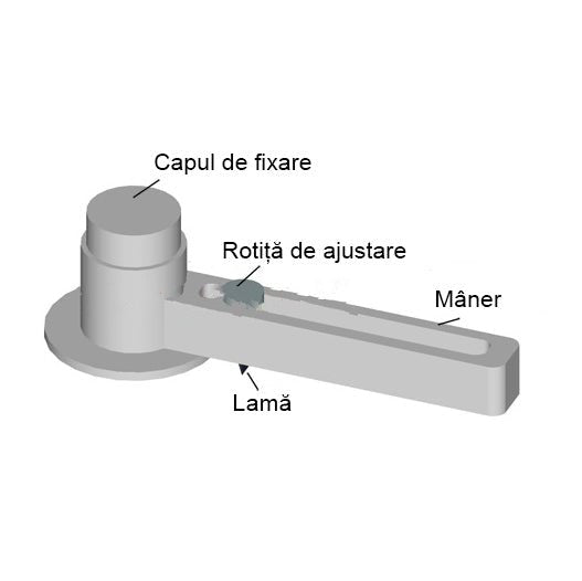 Cutter rotund CUTI - Green Print