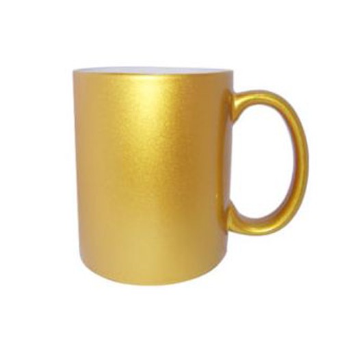 Cana sidefata aurie sublimabila + cutie individuala A0221 - Green Print