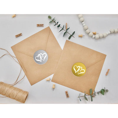 Stickere inimi - set 48 buc STK20 - Green Print