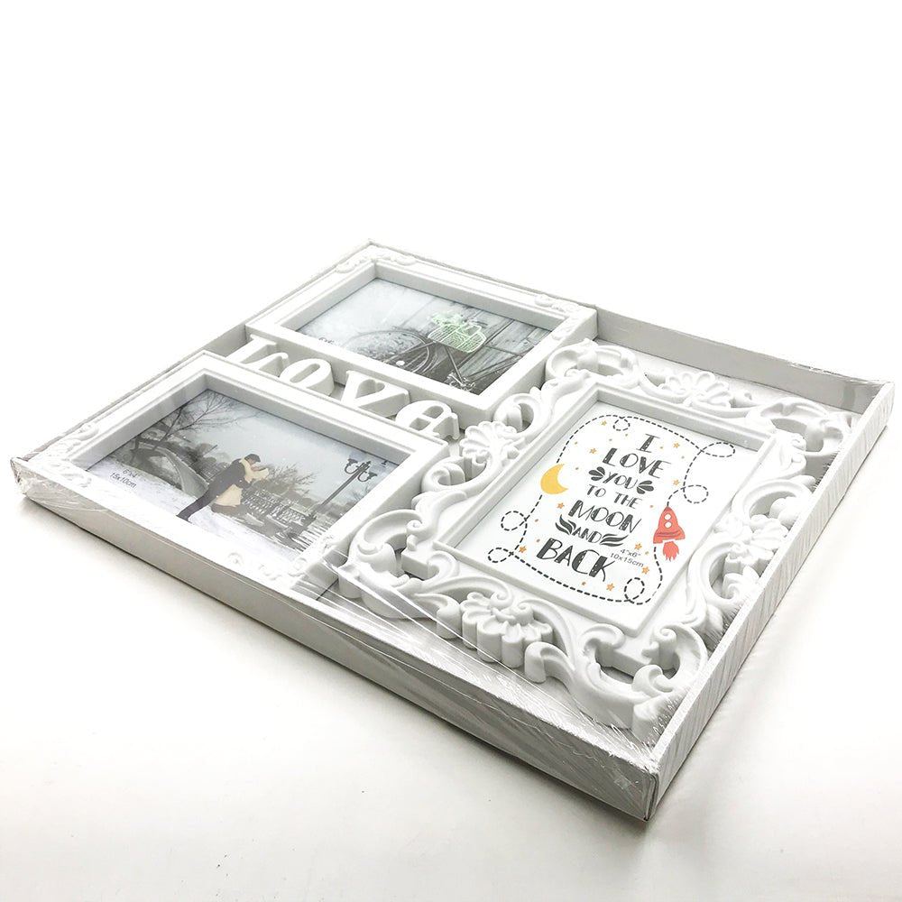 Rama foto colaj LOVE FLOWER 3 poze KF14 - Green Print