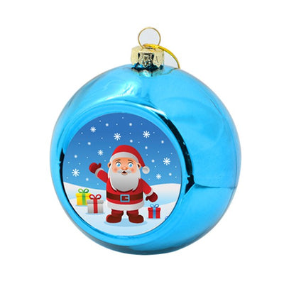 Glob sublimabil albastru pentru brad Ø 6cm