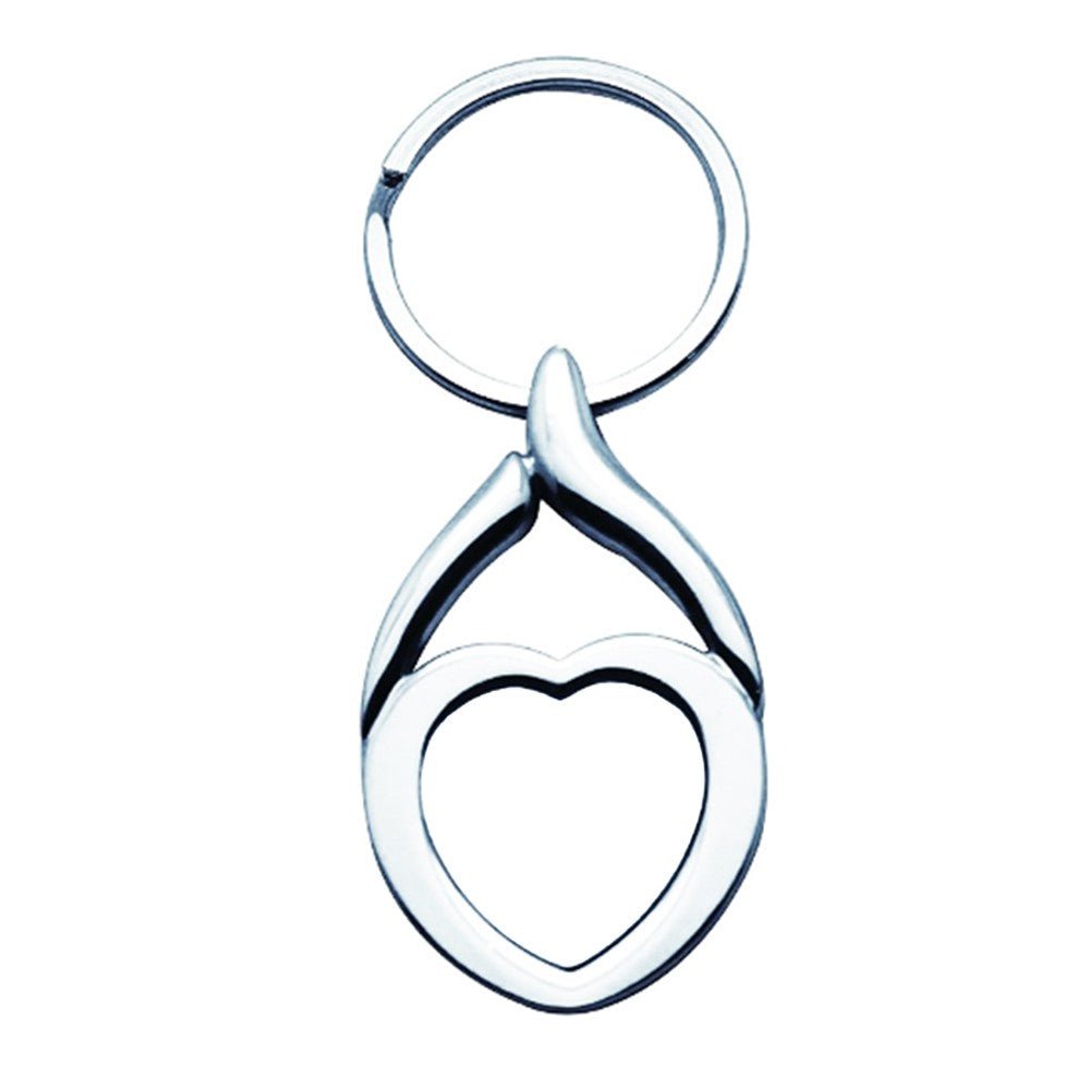 Breloc metalic inima sublimabil YA15 - Green Print