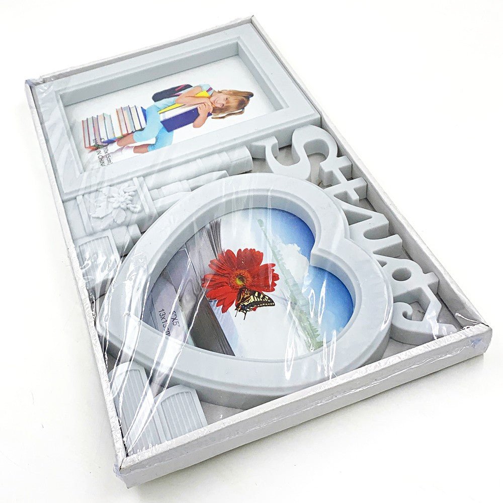 Rama foto colaj Study 2 poze PF406 - Green Print