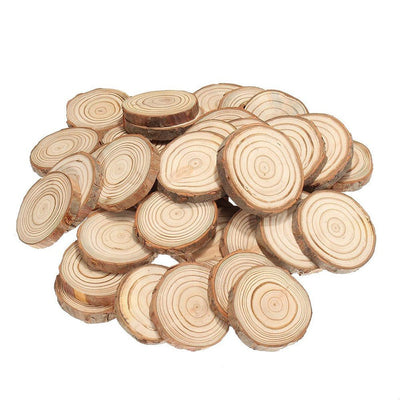 Felie de lemn Ø 7cm x 1cm grosime FBL10 - Green Print