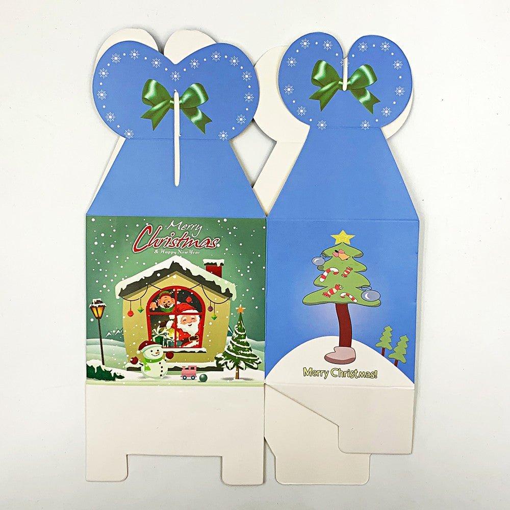 Cutie cani 3D Craciun albastra B7-15 - Green Print