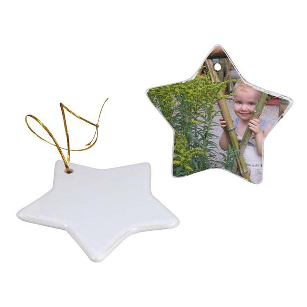 Ornament Craciun ceramica sublimabil stea