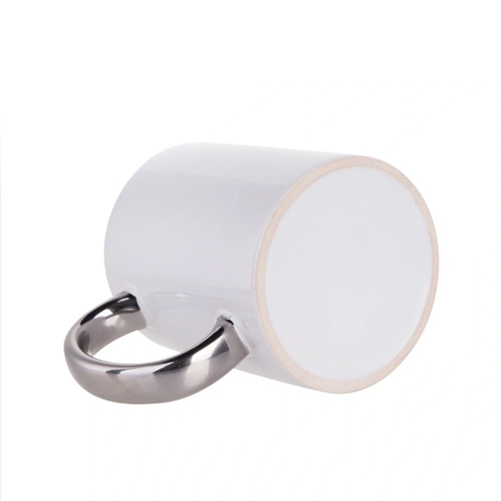 Cana sublimare maner argintiu + cutie individuala CI22 - Green Print