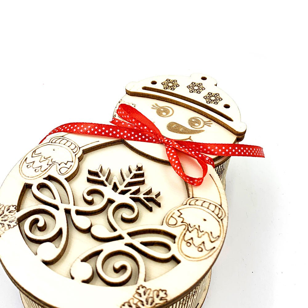 Cutie cu 10 ornamente de brad - lemn SL-CUL-OMZ - Green Print