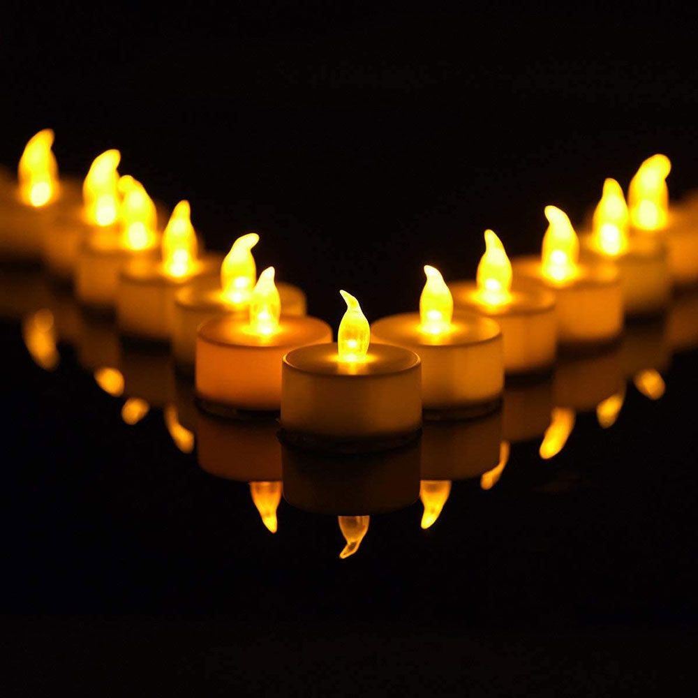 Set 24 lumanarele LED flameless