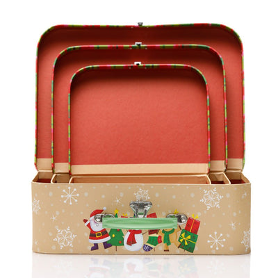 Cutii tip geanta familia Mosului - set 3 buc CUH-W7838 - Green Print