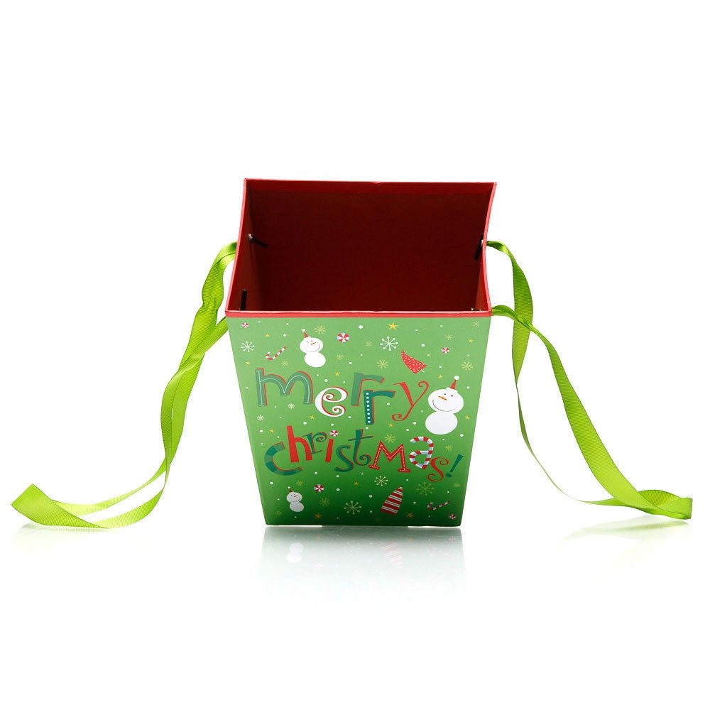 Cutie trapez Craciun – model a venit zapada CUH-W7840 - Green Print