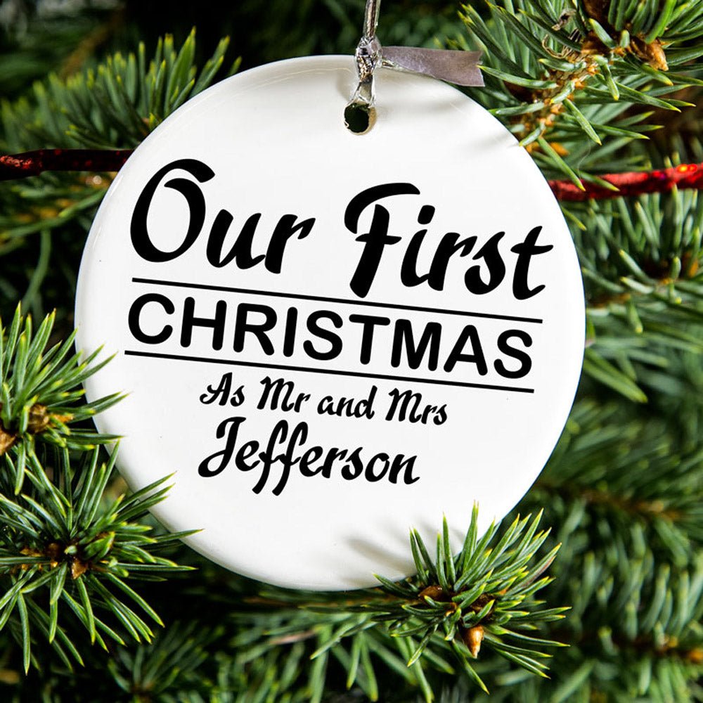 Ornament ceramica sublimabil rotund GC510 - Green Print