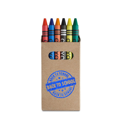 Set creioane colorate in cutie carton reciclat