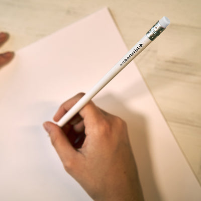 Creion alb antibacterial - set 10buc