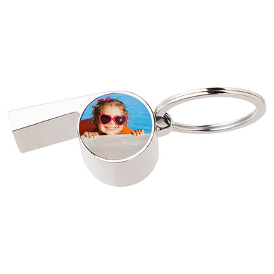 Breloc fluier metalic sublimare YA141 - Green Print