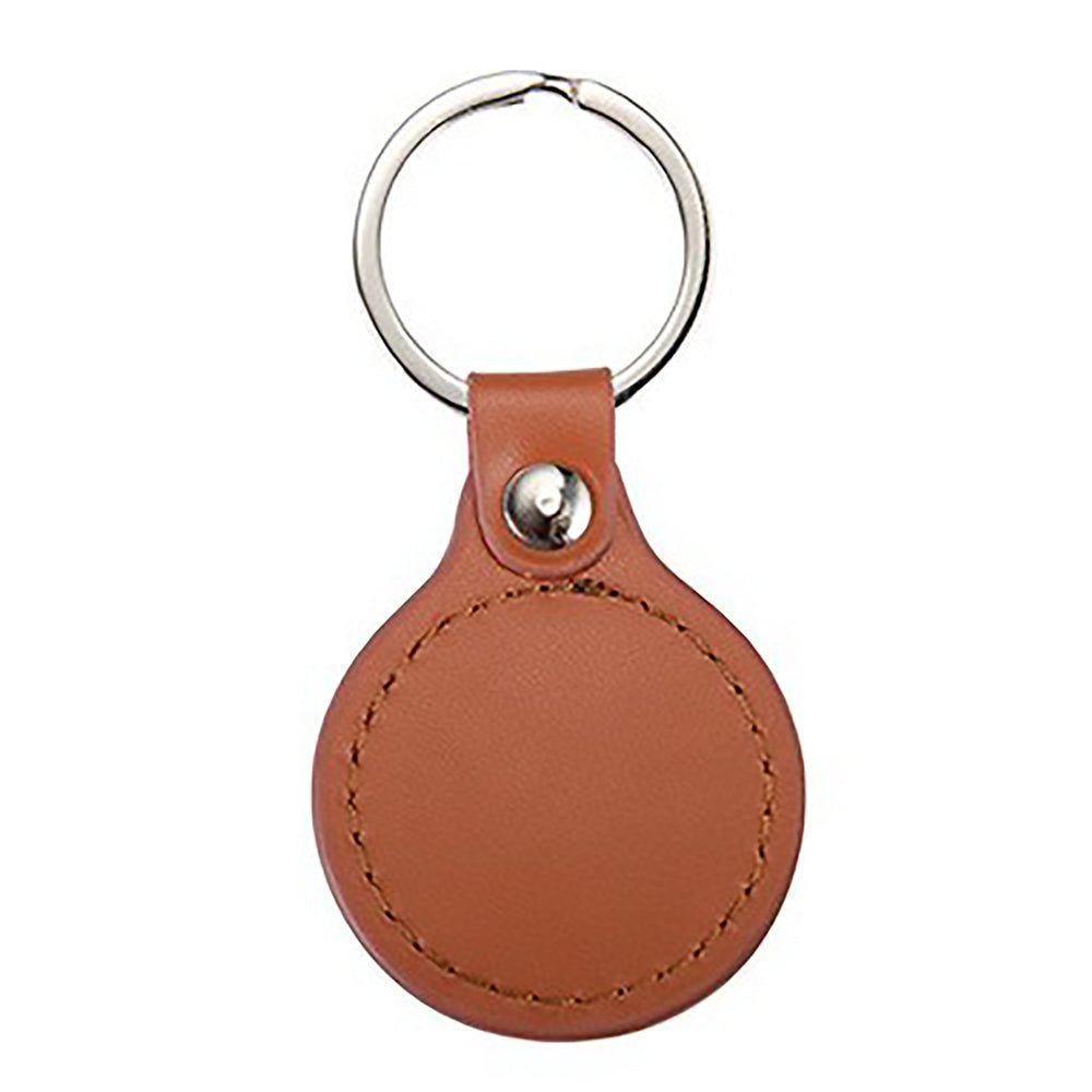 Breloc piele cu pandantiv metalic sublimabil - rotund YA106-BR - Green Print