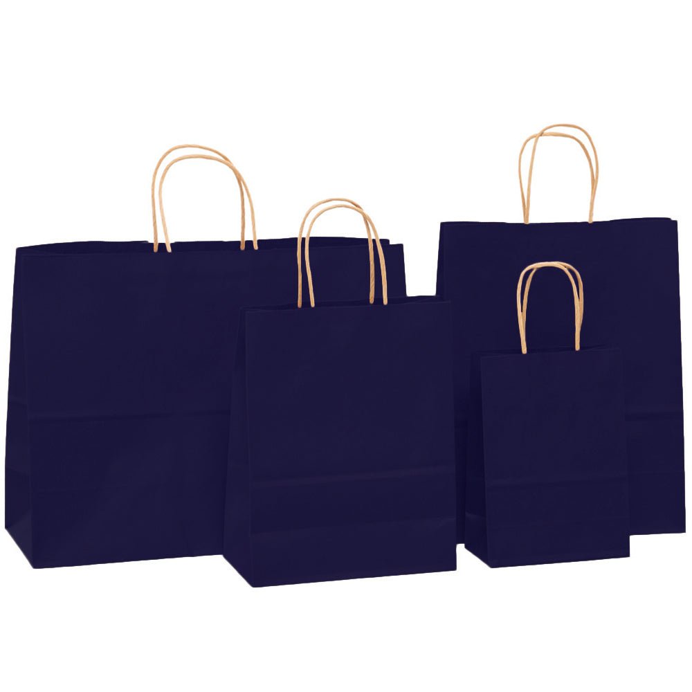 Sacosa kraft albastru inchis 25x31 BO7538S155 - Green Print