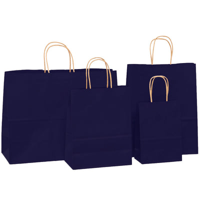 Sacosa kraft albastru inchis 32x40