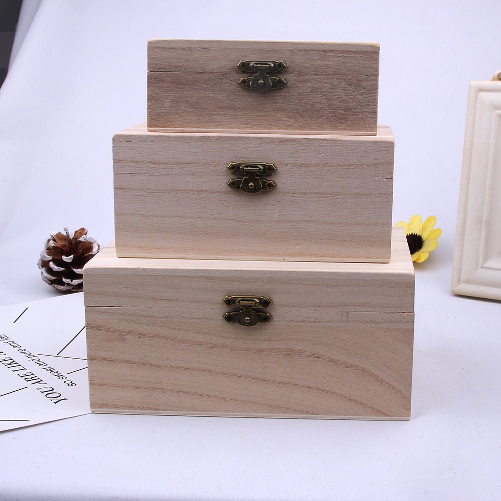 Cutie lemn dreptunghiulara MAXI 15x7x10 cm WD415107 - Green Print