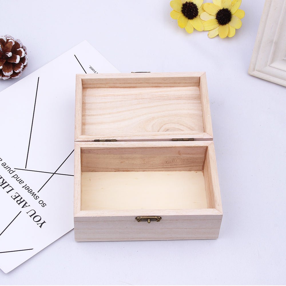 Cutie lemn dreptunghiulara MICA 9x6x5 cm WD10322 - Green Print