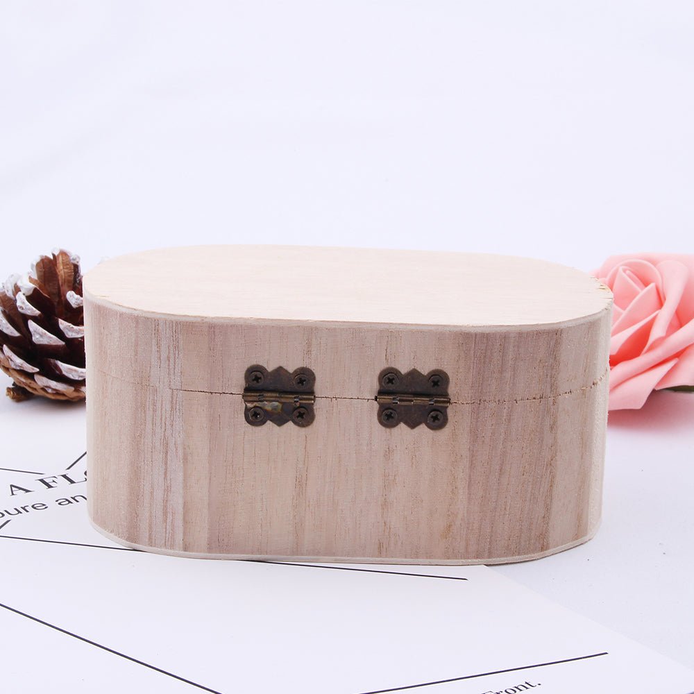 Cutie lemn ovala MARE 15x9x6 cm WD856515 - Green Print