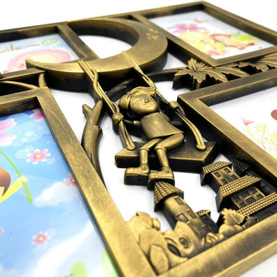 Rama foto colaj LUNA 4 poze HS210 - Green Print