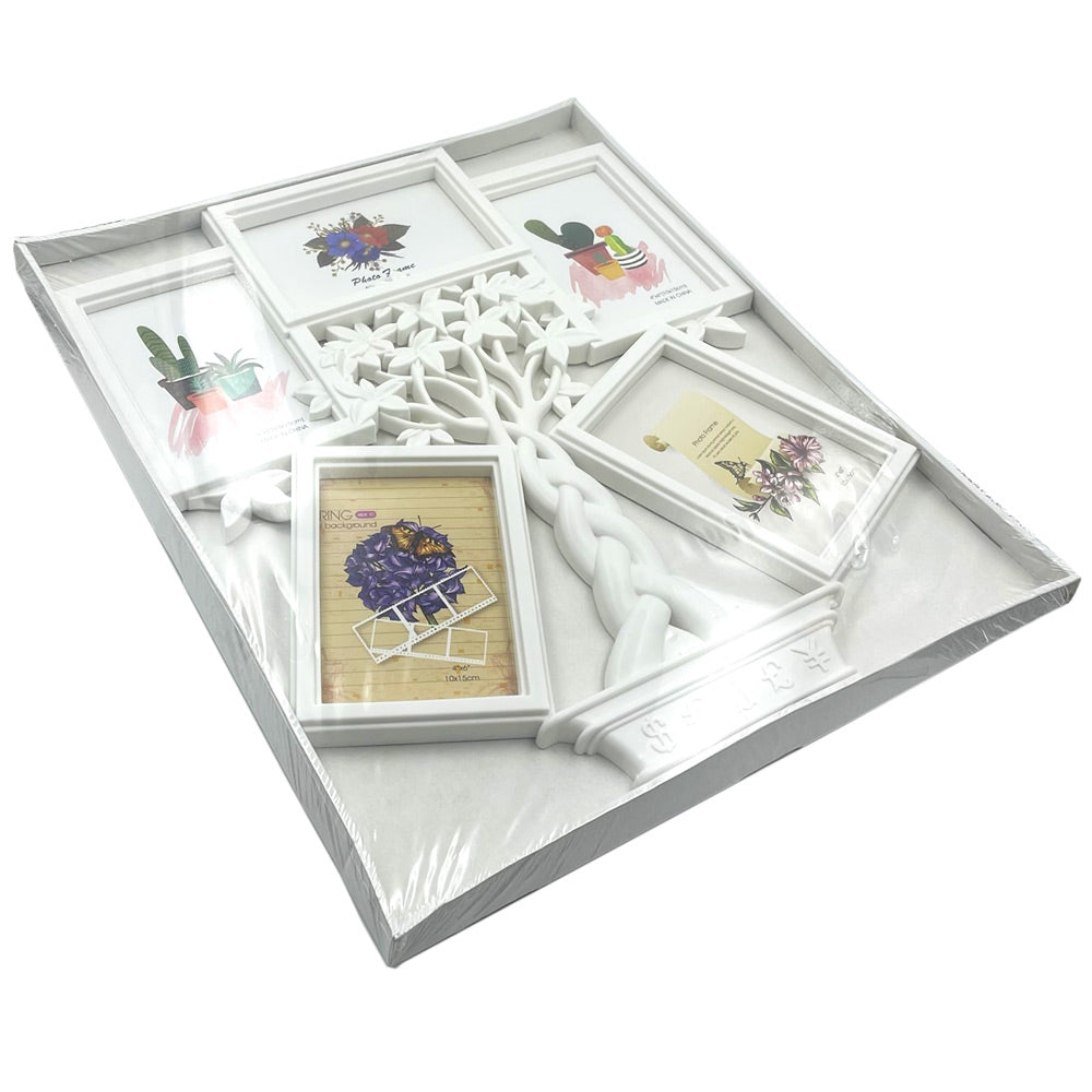 Rama foto colaj MONEY TREE alba 5 poze