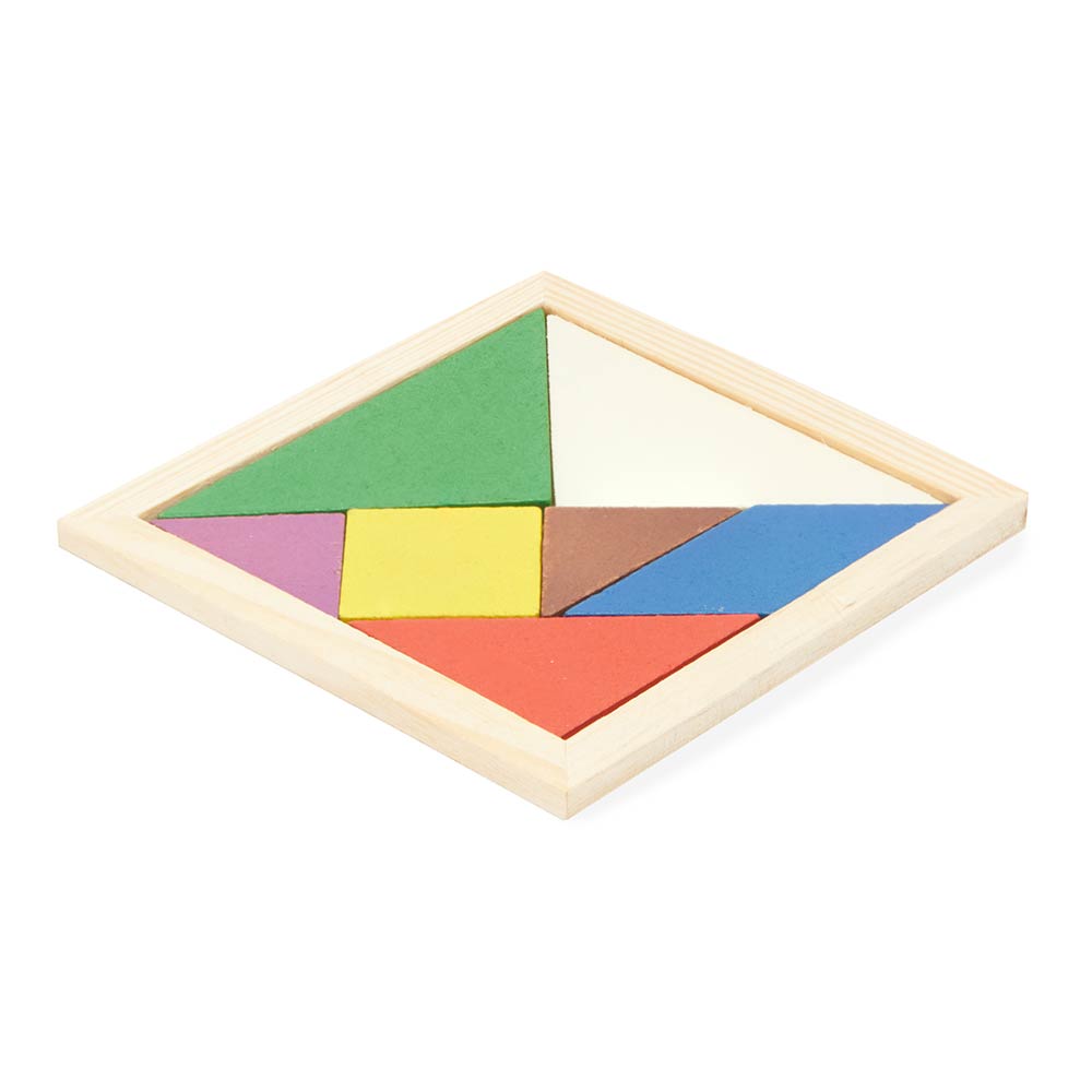 Puzzle indemanare de lemn pentru copii JU0111S129 - Green Print