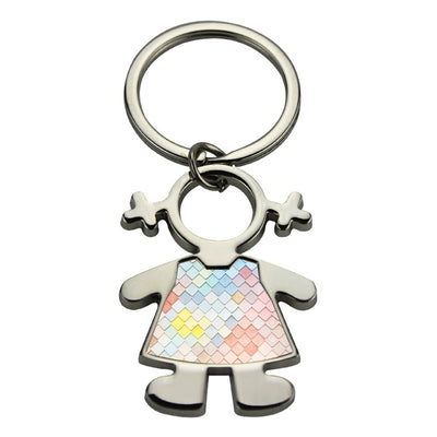 Breloc metalic sublimabil fetita