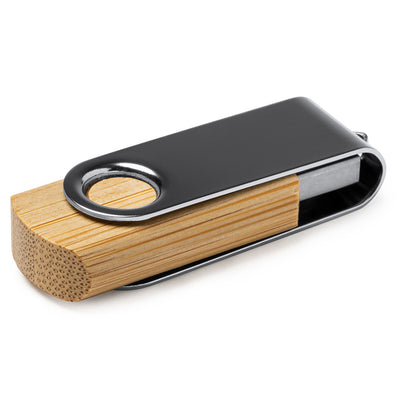 Stick USB cu carcasa de lemn si metal