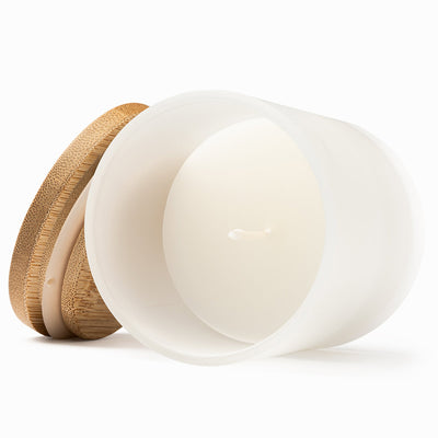 Lumanare parfumata cu capac de lemn