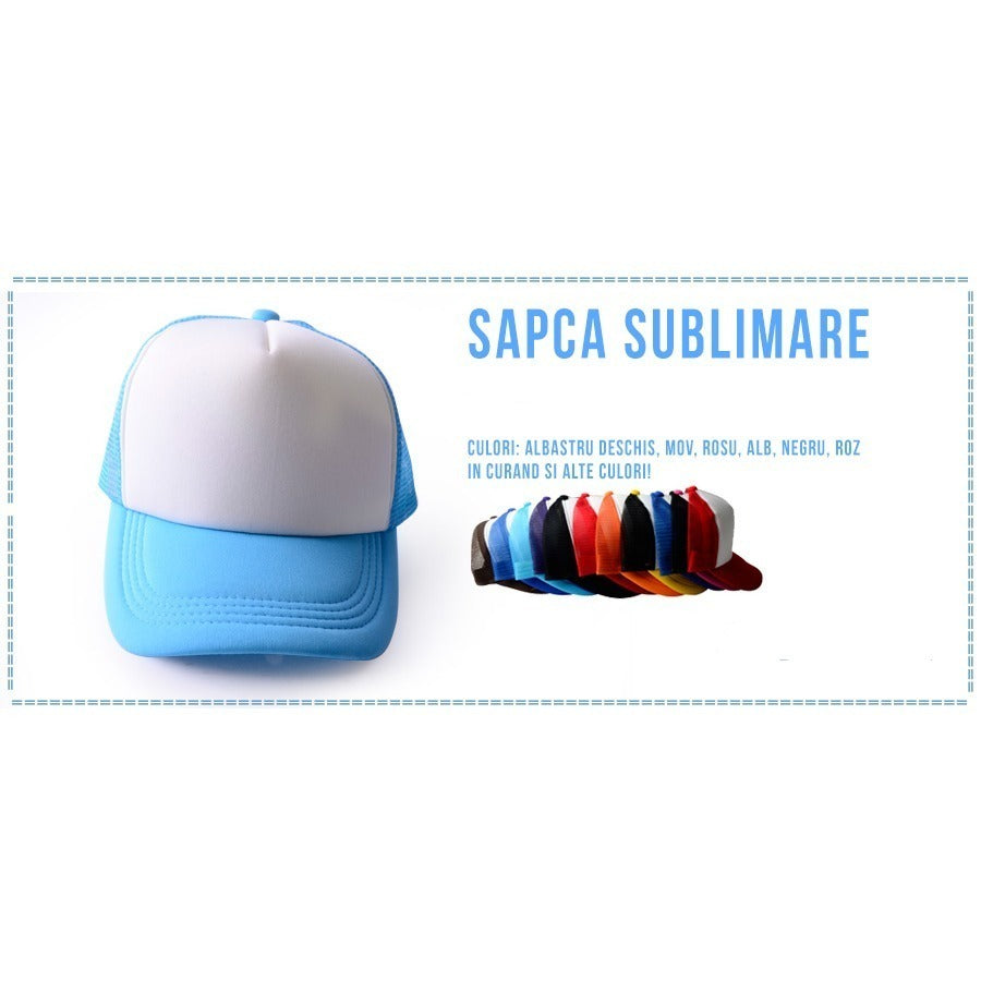 Sapca alba sublimabila Trucker