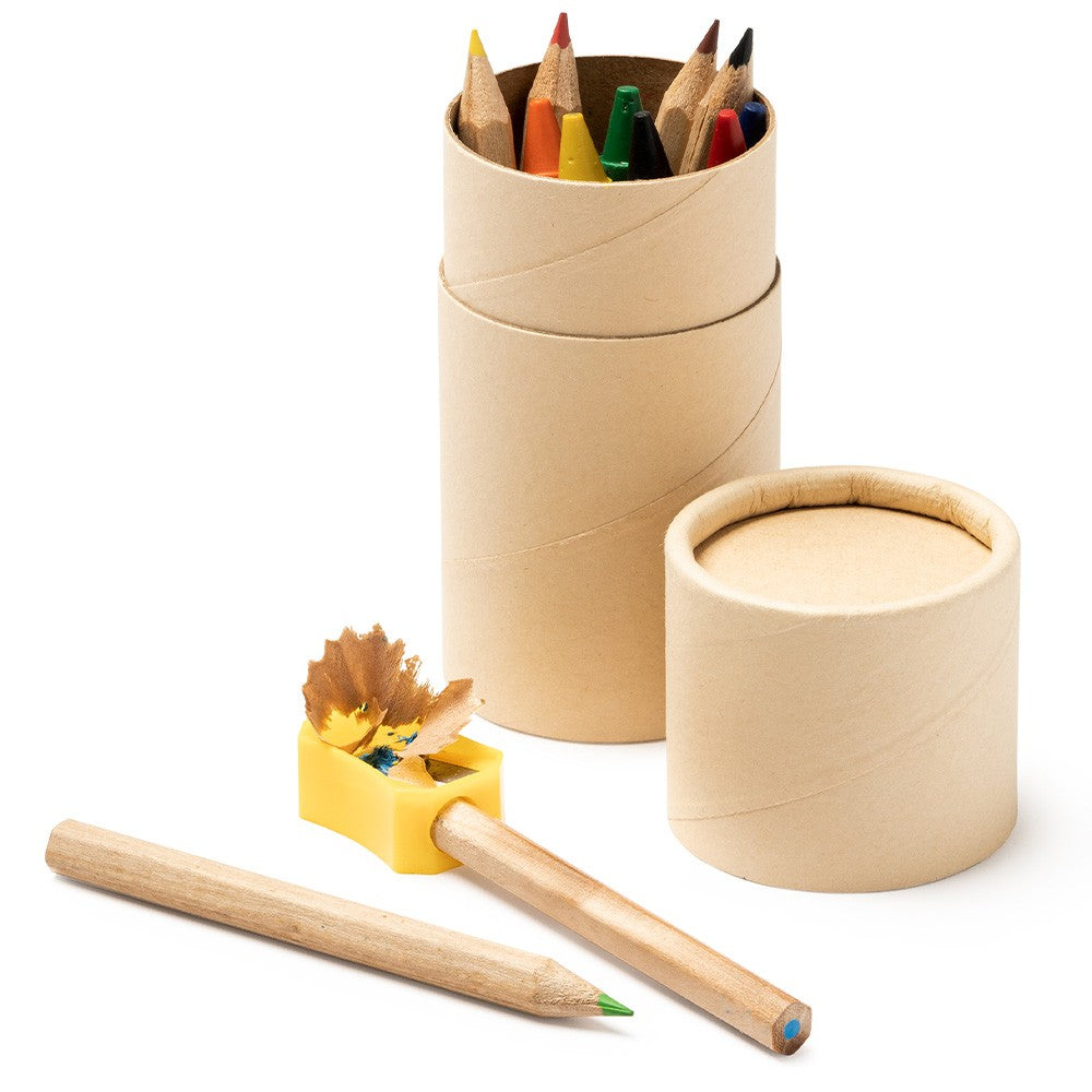 Promotional coloring set in tube