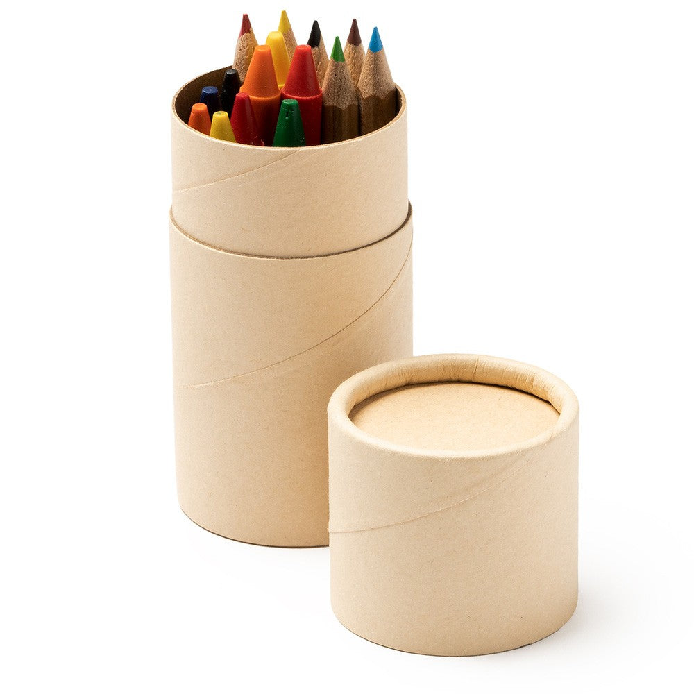 Promotional coloring set in tube