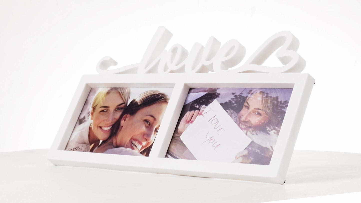 Rama foto ceas LOVE 2 poze