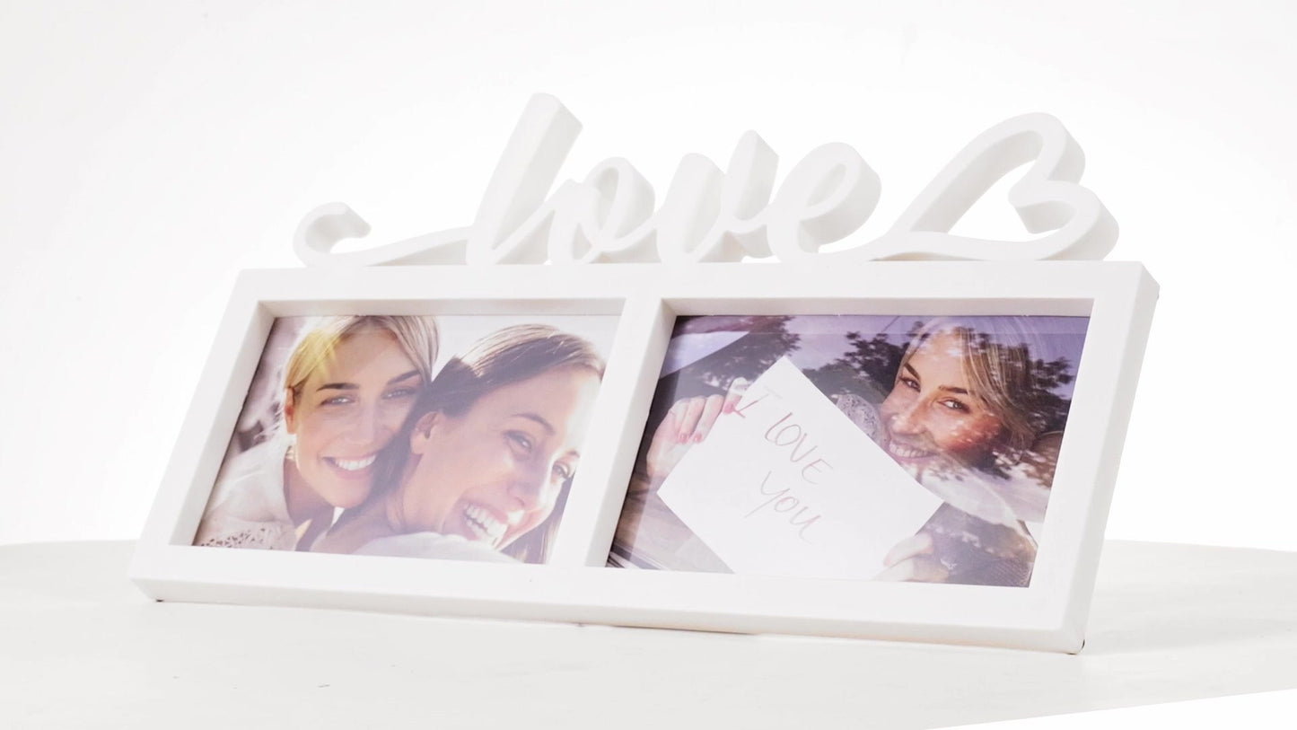 Rama foto ceas LOVE 2 poze
