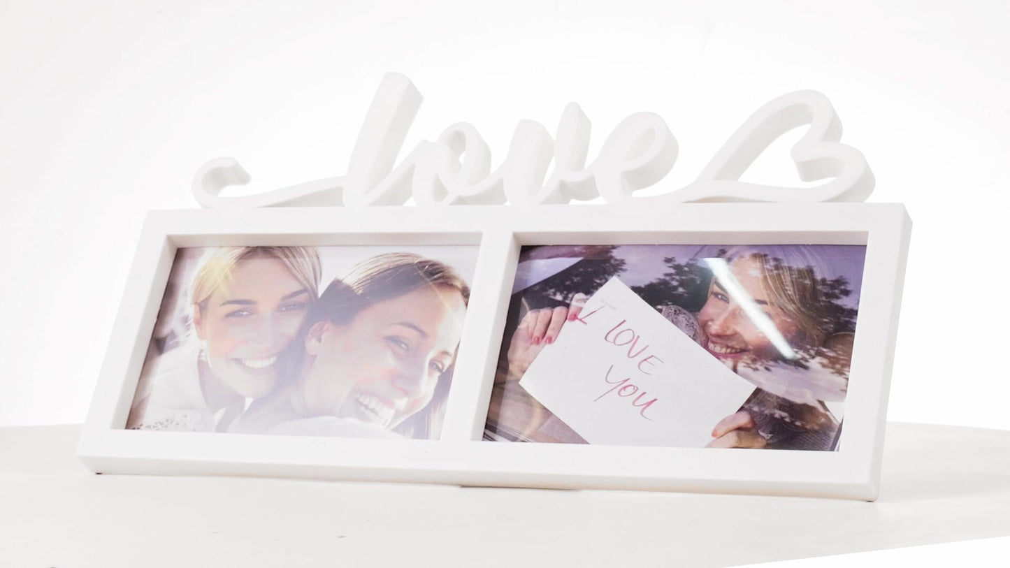 Rama foto ceas LOVE 2 poze