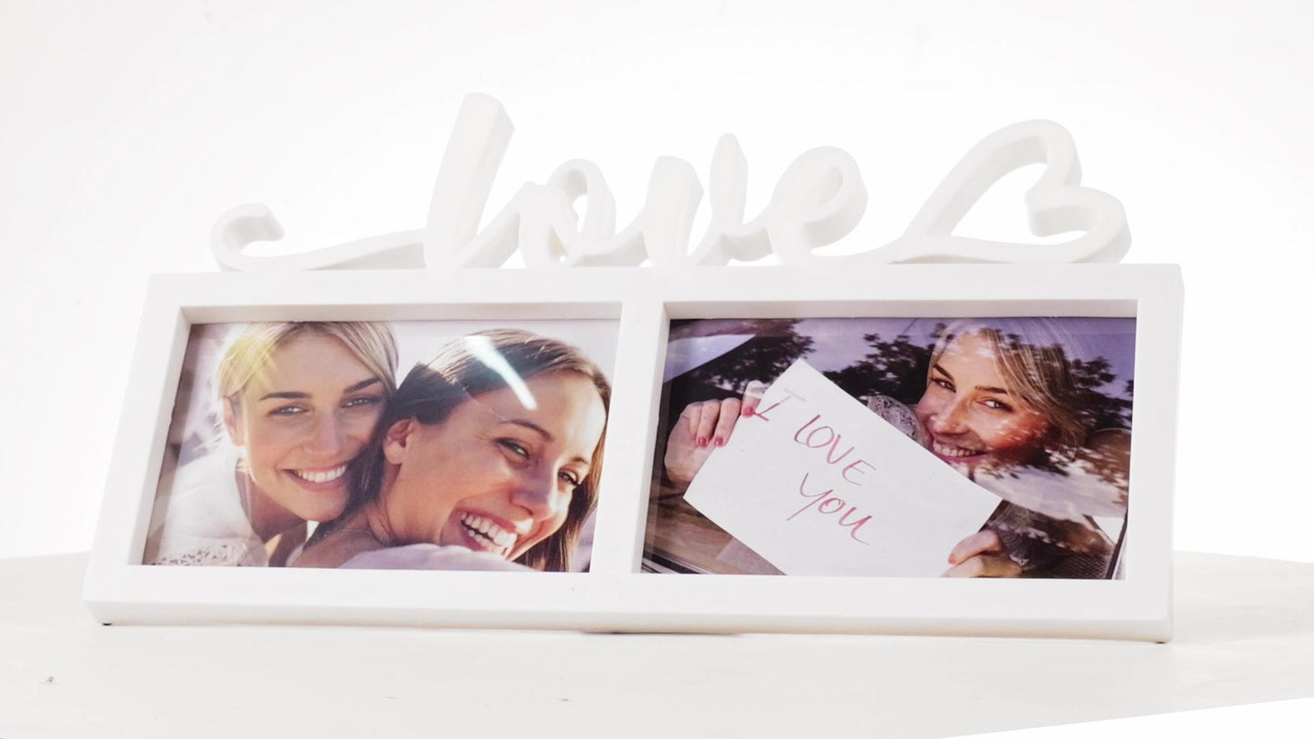 Rama foto ceas LOVE 2 poze