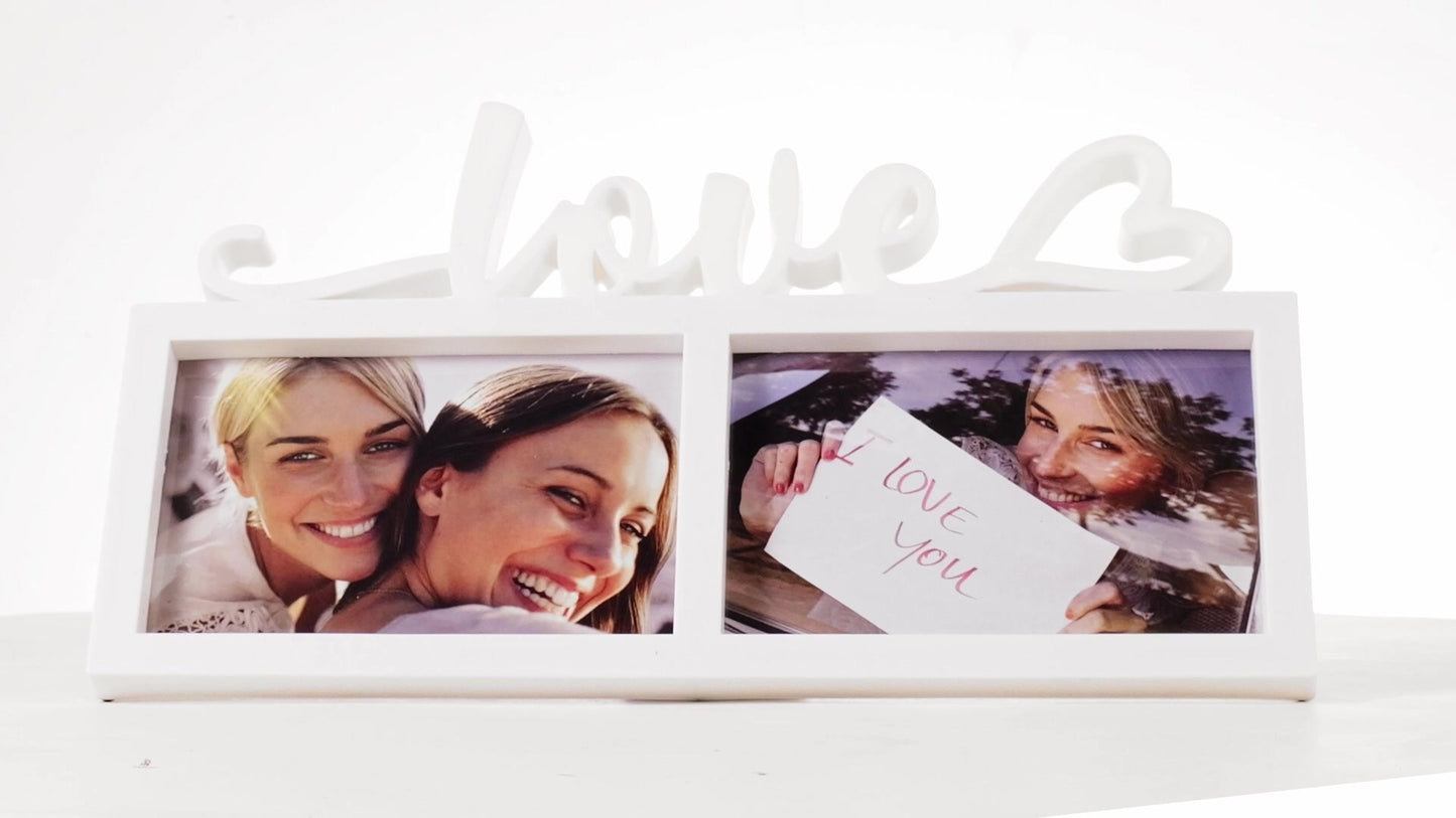 Rama foto ceas LOVE 2 poze