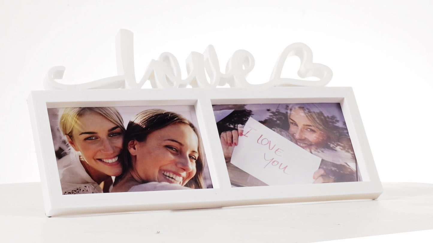 Rama foto ceas LOVE 2 poze