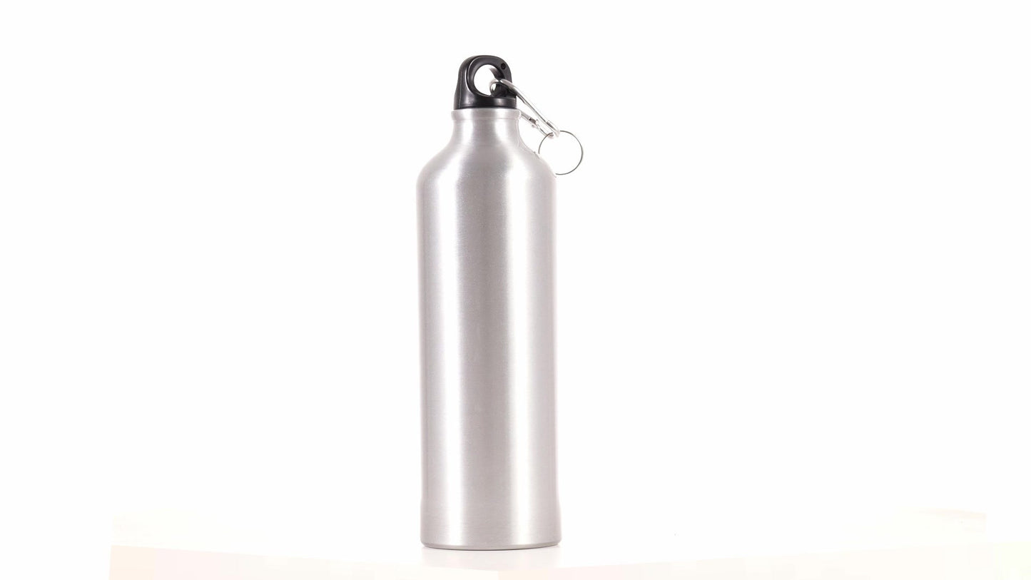 Bidon sport argintiu 750ml sublimabil